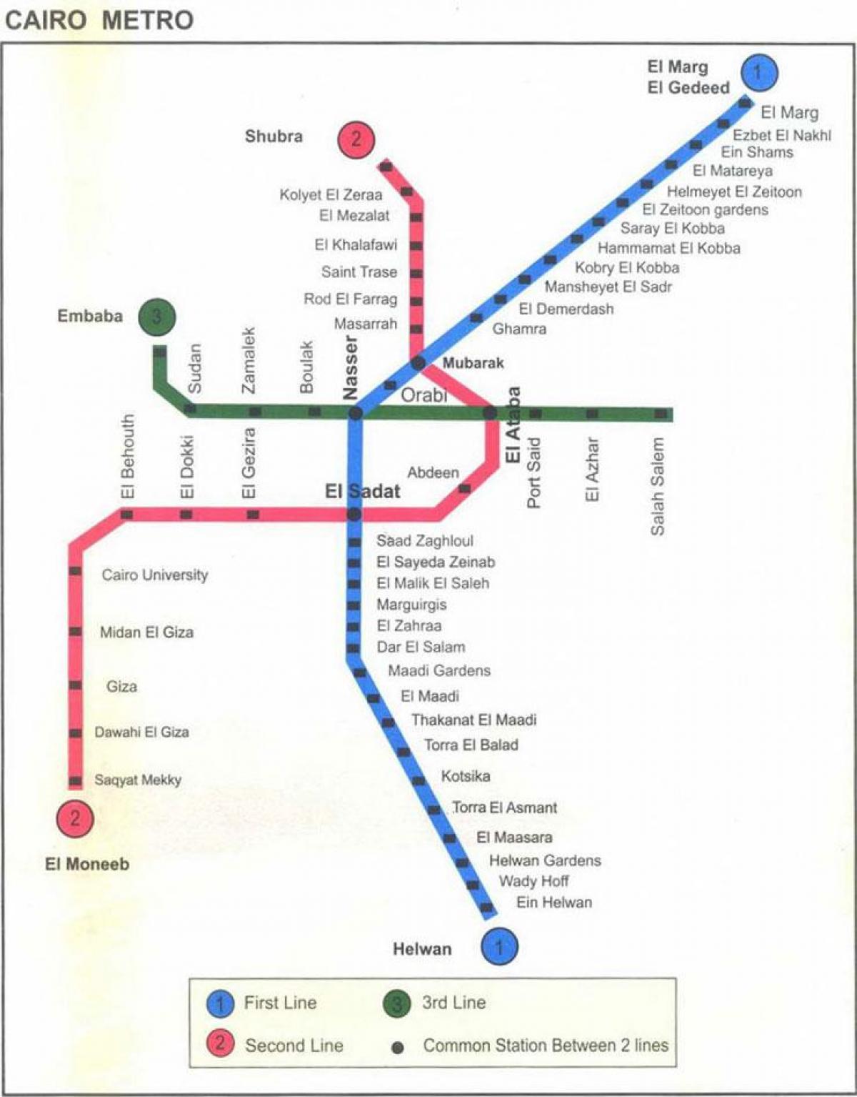 kairo peta kereta bawah tanah