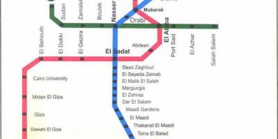 Kairo peta kereta bawah tanah
